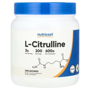 Nutricost L-Citrulline, Unflavored , 1.3 lb (600 g) - 1 of 2