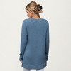 Anna-Kaci Women's Long Sleeve Oversized Pullover Top with High-Low Hem and Relaxed Fit - 2 of 4