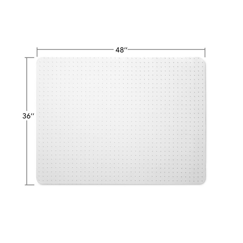 WorkOnIt Office Desk Chair Floor Mat, Clear, 2 of 6