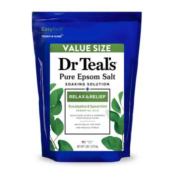 Dr Teal's Relax & Relief Eucalyptus & Spearmint Pure Epsom Bath Salts - 7lb