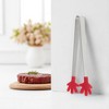Unique Bargains Pcs Food Tongs Hand-Shaped Ice & Food Tongs Dishwasher Safe Stainless Steel Silicone 5 Inch 1 Pcs - 2 of 3