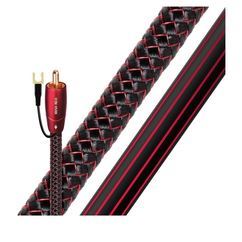 AudioQuest Irish Red RCA Male to RCA Male Subwoofer Cable - 16.4 ft. (5m), 2 of 3