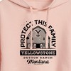 Women's - Yellowstone - Protect This Family Cropped Graphic Hoodie - 2 of 4