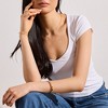 EVRY JEWELS WATERPROOF Gold or Silver Plated Petunia Necklace - 4 of 4