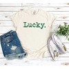 Simply Sage Market Women's Lucky Typewriter Short Sleeve Garment Dyed Tee - 3 of 4