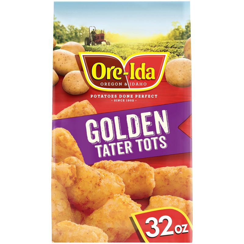Ore-Ida Frozen Gluten Free Tater Tots Seasoned Frozen Shredded Potatoes - 32oz, 1 of 11