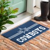 Evergreen NFL Dallas Cowboys Embossed Mat Cross Hatch Indoor and Outdoor Doormat - 4 of 4