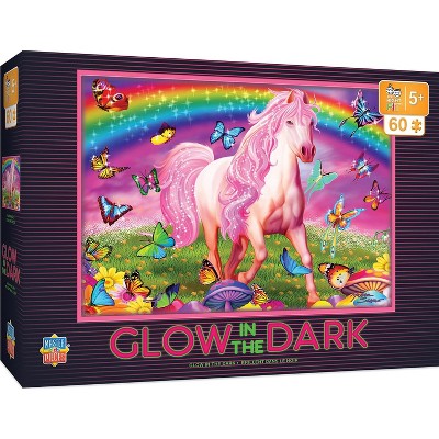 MasterPieces Inc Rainbow World 60 Piece Glow In The Dark Jigsaw Puzzle