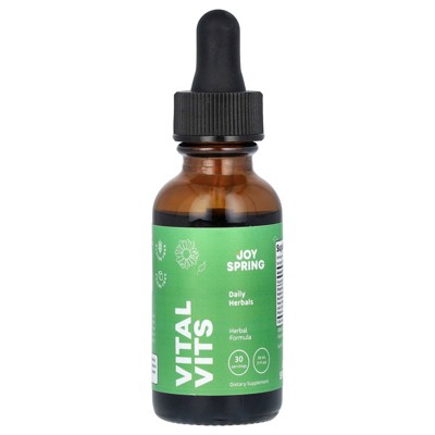 JoySpring Vital Vits, Daily Herbals, 1 fl oz (30 ml)