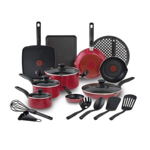 T-fal 20pc Simply Cook Nonstick Cookware Set - 1 of 4