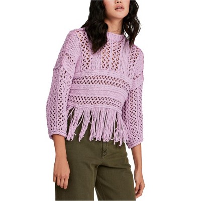 Free People Womens Higher Love Pullover Sweater