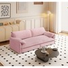YONWAY 73" Queen Pull Out Sofa Bed with Side Storage, 3-in-1 Convertible Sleeper Sofa Velvet Loveseat Bed, for Living Room,Bedroom,Apartment,Office - 2 of 4