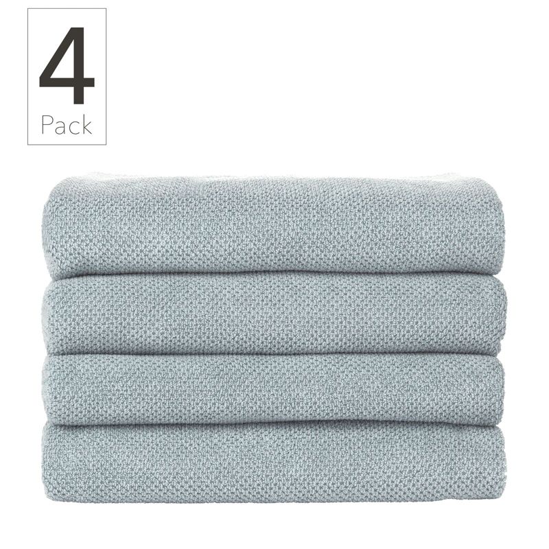 Nate Home by Nate Berkus Cotton Textured Weave Bath Towel Set, 3 of 8