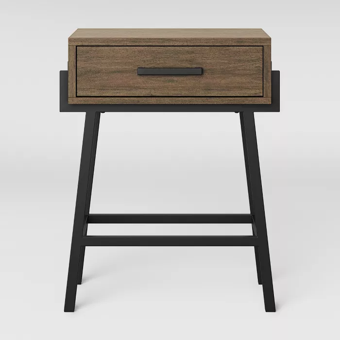 Corinna Angle Leg Side Table Wood - Threshold™
