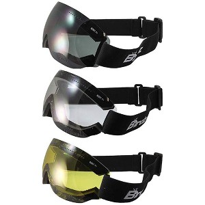 3 Pairs of Birdz Eyewear Thrush Safety Goggles with Clear, Smoke, Yellow Lenses - 1 of 4