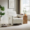 NicBex Modern Ergonomic Accent Chair Right-Angle Armrests, Lumbar Support, Inclined Seat, Square Wood Legs for Living Room, Bedroom - 2 of 4