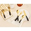 REGALWOVEN Stainless Steel Floral Flatware Set Silverware Set for 6 24 Piece - 4 of 4