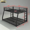 LOVMOR Full XL Over Queen  Heavy Duty Bunk Bed for Adults with Ladder and Full Length Guardrail for Adults,Teens,Kids - 3 of 4