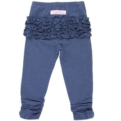 RuffleButts Toddler Girls Ruched Bow Leggings