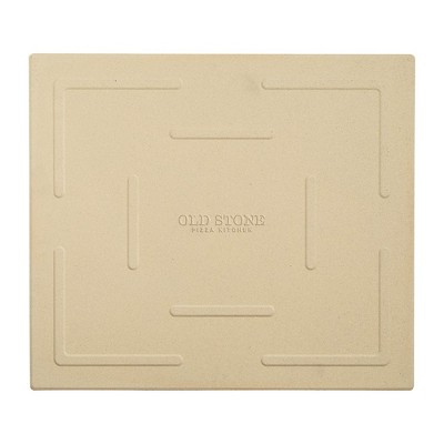 Old Stone Beige Cordierite Rectangle Pizza Stone, 14x16-Inch