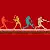 Junior's Design By Humans Vintage Distressed Baseball Swing By LuckyCharm99 T-Shirt - 2 of 2