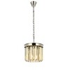 Elegant Lighting Sydney 3 light Matte Black Pendant Golden Teak (Smoky) Royal Cut Crystal - 2 of 4