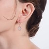 Teardrop Dangle Hook Earrings for Women Pave Cz Sterling Silver Ginger Lyne Collection - image 4 of 4