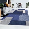 Modern Geometric Area Rug Machine Washable Rugs for Living Room Bedroom - 3 of 4