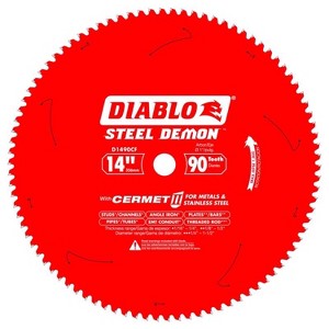 Diablo Steel Demon 14 in. D X 1 in. Cermet Cermet Metal Saw Blade 90 teeth 1 pk - 1 of 1