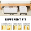 2 Pack 86qt Under Bed Storage Containers with Lids - 10" High Large Organizers for Bedroom, Closet, Clothes, Bed Sheets  - SpaceAid® - 4 of 4