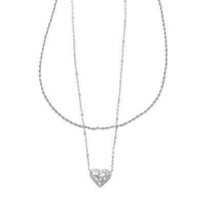 Kendra Scott Iris Rhodium Over Brass Pendant Necklace - Silver : Target