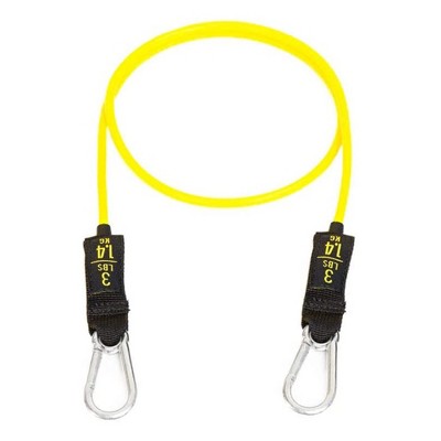 Bodylastics BLCOMP08 High Quality 3 Pound Full Body Anti Slip Resistance Clip Band Fitness Weight with Durable Patented Locks, Yellow