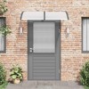 Door Canopy Black Polycarbonate, ABS, Aluminum 59.1 x 39.4 in vidaXL - 3 of 4