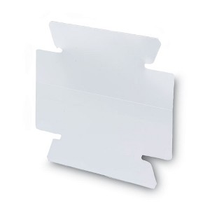 Smead Viewables Hanging Folder Tabs and Labels, Quick-Fold Tabs with Labels, 1/3-Cut, White, 3.5" Wide, 45/Pack - 1 of 4