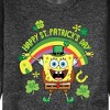 Men's - SpongeBob Squarepants - Happy St. Patricks Day Graphic Fleece Sweatshirt - 2 of 4