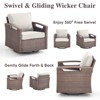 Outdoor Swivel Rocker Patio Chairs Set of 2 - 4 of 4