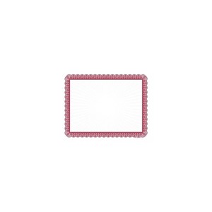 Masterpiece Studios Certificates 8.5" x 11" Red and White 100/Pack (961034S) - 1 of 4