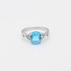 Birthstone Engagement Ring for Women by Ginger Lyne Sterling Silver Cubic Zirconia - 2 of 4