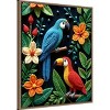 Amanti Art Parrot and Toucan In a Beaded Forest by Uma Gokhale Framed Canvas Wall Art - 2 of 4