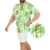 HAPPY BAY Men's Hawaiian Shirts Short Sleeve Button Down Shirt Mens Tropical Shirts Casual Holiday Summer Party Shirts for Men Funny - 2 of 4