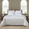 Plaid Flannel Cotton Classic Modern Farmhouse Duvet Cover Set by Blue Nile Mills - 2 of 4