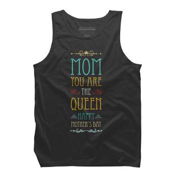 Men's Design By Humans Mother's Day Mom Queen By tmsarts Tank Top