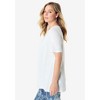 Roaman's Women's Plus Size Eyelet Swing Tee - 4 of 4