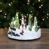 Northlight 9" Animated and Musical Lighted Christmas Skating Scene with Snowman - 2 of 4