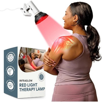 Lifepro InfraGlow NIR & Red Light Therapy Lamp – 18-LED Infrared Bulb with Clip-On for Pain Relief, Skin Wellness & Recovery