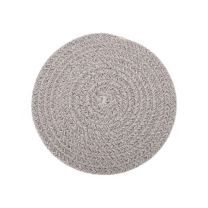 Unique Bargains Trivet Round Rope Woven Mat Cotton Non-woven Fabric 7.87"x7.87"x0.31" - 1 of 3