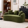 Compact Loveseat Sofa with Chenille Upholstery, No-Assembly Medium Firm Cushion for Small Spaces or Apartments-Maison Boucle - 2 of 4