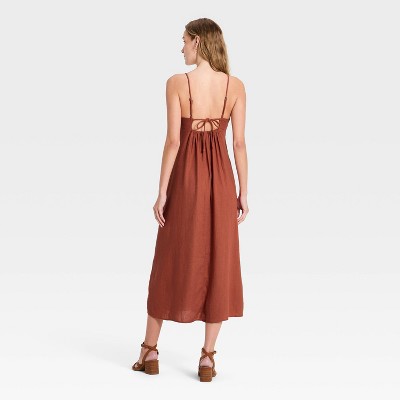 Женские платья Universal Thread Women's Beaded Maxi Sundress - Universal Thread™ Brown M — фото 2