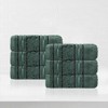 Zero Twist Cotton Solid and Jacquard Bathroom Towel Set by Blue Nile Mills - 2 of 4