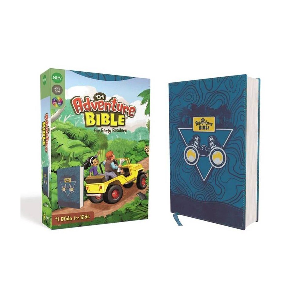 Nirv, Adventure Bible for Early Readers, Leathersoft, Blue, Full Color - by Lawrence O Richards (Leather Bound)